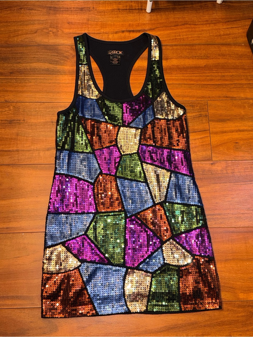 LaRok Multicolor Sequin Mini Dress
